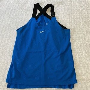 Nike Mesh Blue Workout Tank